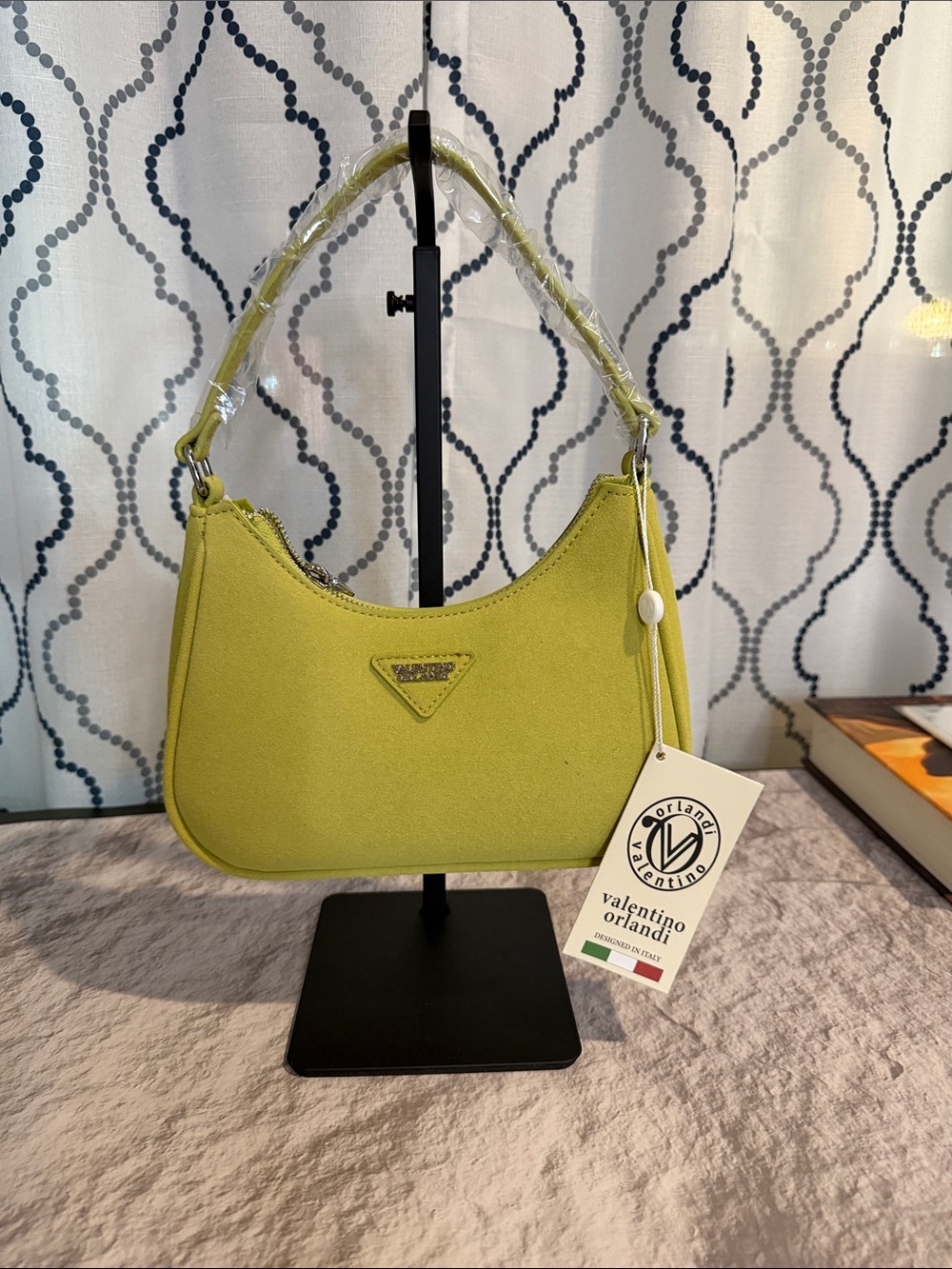Valentino Orlandi Lime Green Mini Shoulder Bag